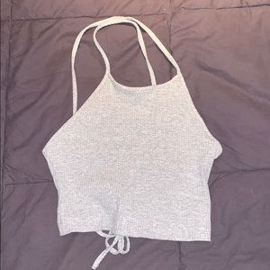 Corset Back Halter Top